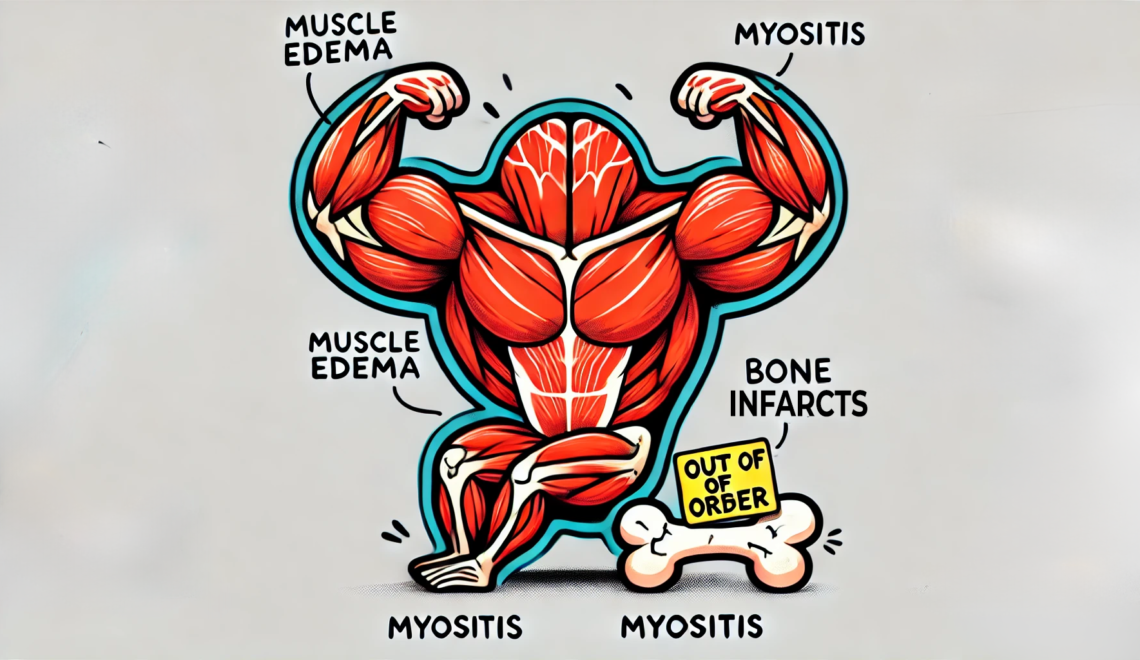 SICK GIRL DIARIES MYOSITIS | BONE INFARCTS | MRI